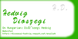 hedvig dioszegi business card